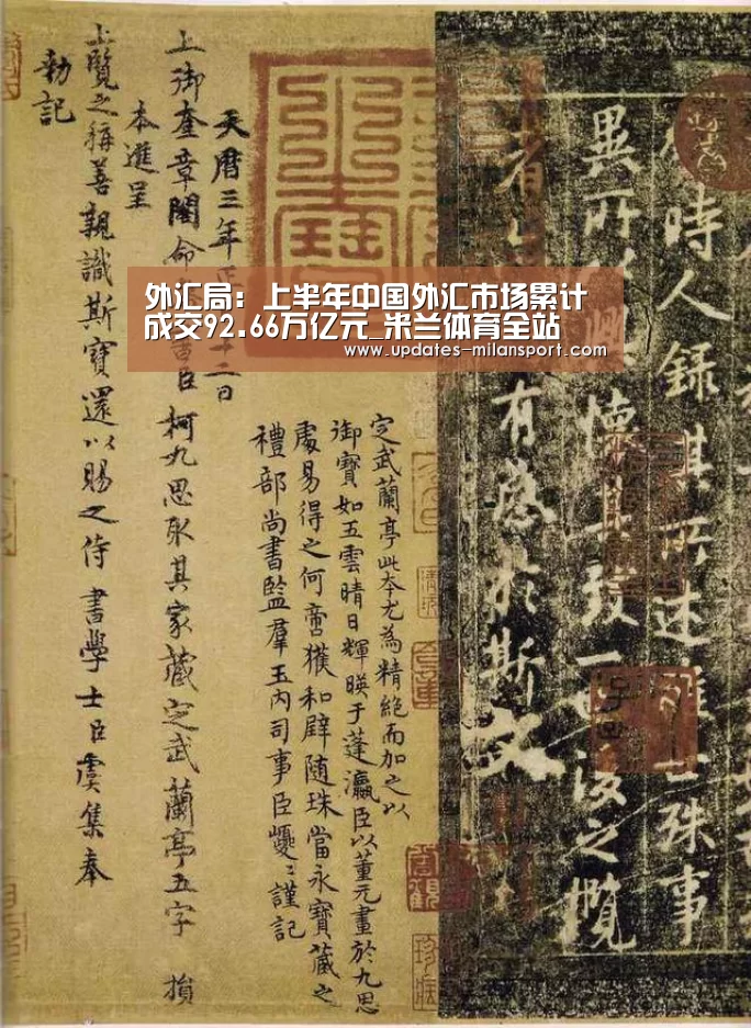 外汇局:上半年中国外汇市场累计成交92.66万亿元_米兰体育全站(图1) 米兰体育全站app
